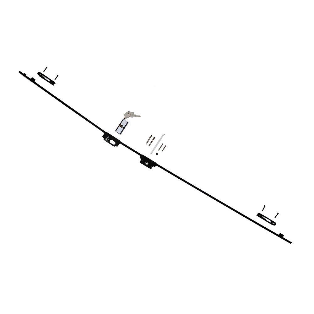 KIT MECANISMO BIPUNTO 1300mm CON LLAVE, CORREDIZA